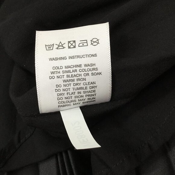 Charlie Holiday Pleated Skirt Midi Lined Black Size 12 Satiny Micro Pleats Shiny - Picture 6 of 6